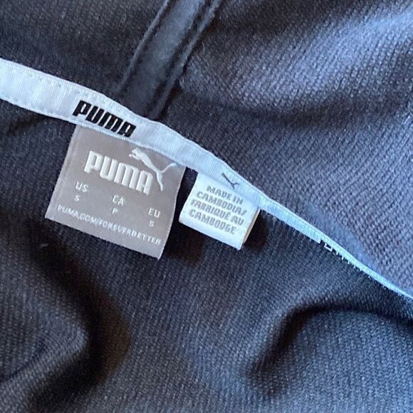 𝅺PUMA | Men’s Black Puma Hoodie - Size Small - Picture 7 of 7